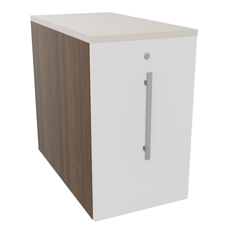 GUSTAVE CAISSON INDIVIDUEL H73,5 L43,2 P80 CM MELAMINE - CORPS  TOP  PORTE N6 MG N5