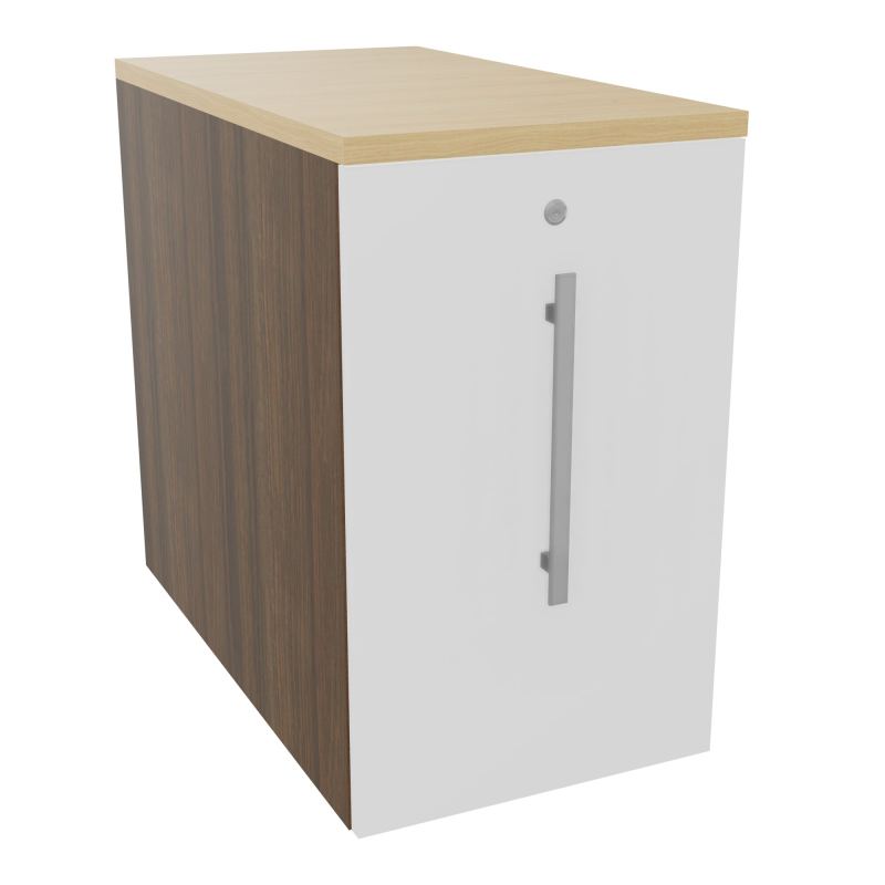 GUSTAVE CAISSON INDIVIDUEL H73,5 L43,2 P80 CM MELAMINE - CORPS  TOP  PORTE  N6 MG R1