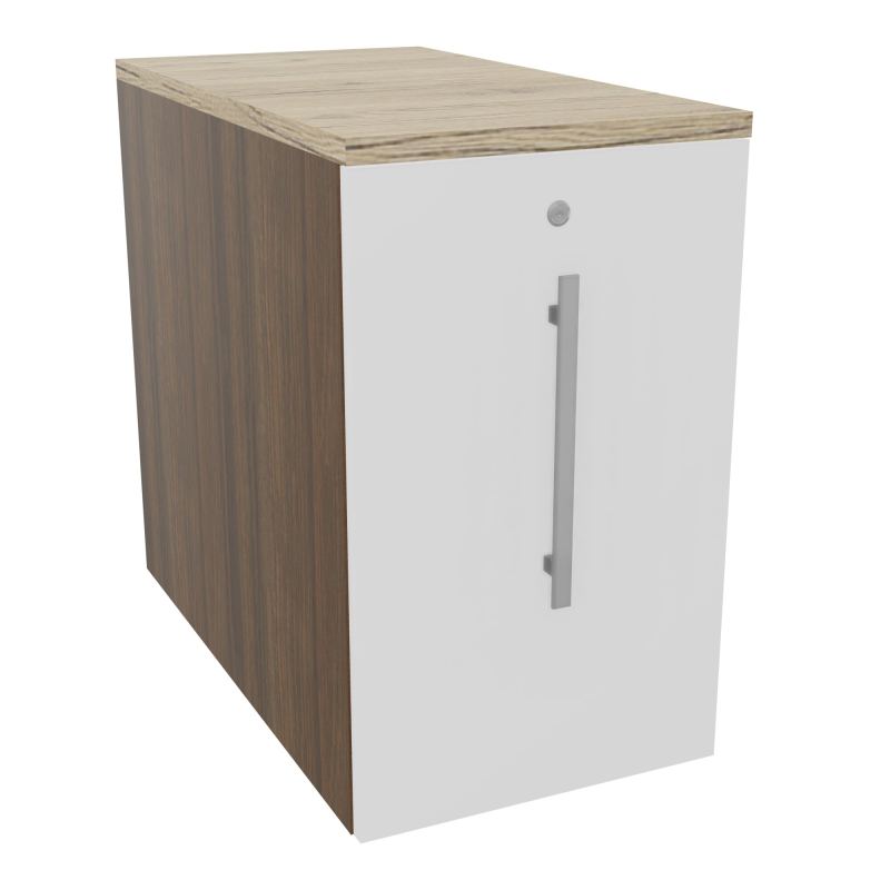 GUSTAVE CAISSON INDIVIDUEL H73,5 L43,2 P80 CM MELAMINE - CORPS  TOP  PORTE N6 MG R3