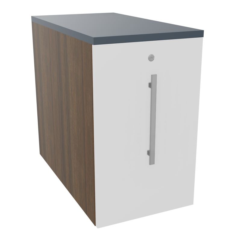 GUSTAVE CAISSON INDIVIDUEL H73,5 L43,2 P80 CM MELAMINE - CORPS  TOP  PORTE  N6 MG R6