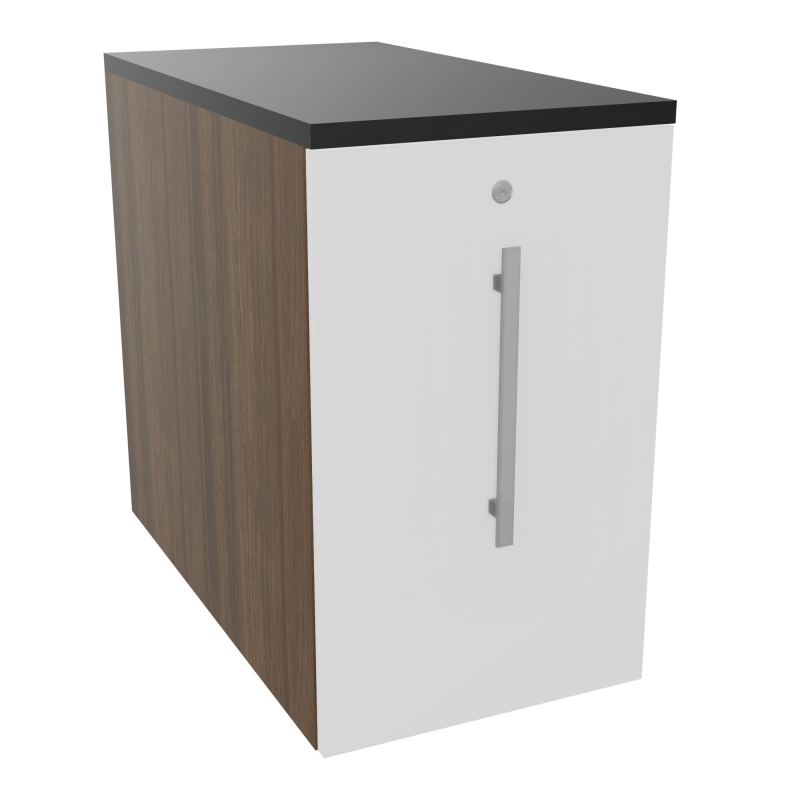 GUSTAVE CAISSON INDIVIDUEL H73,5 L43,2 P80 CM MELAMINE - CORPS  TOP  PORTE  N6 MG R9