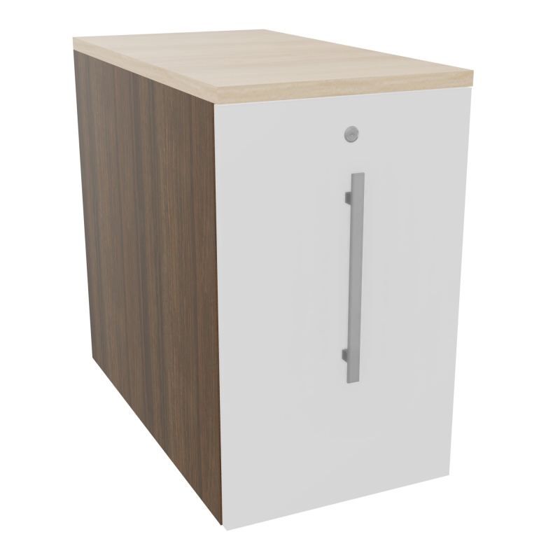GUSTAVE CAISSON INDIVIDUEL H73,5 L43,2 P80 CM MELAMINE - CORPS  TOP  PORTE N6 MG RZ