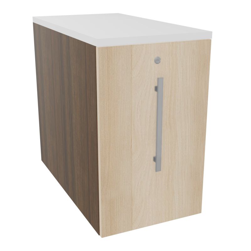 GUSTAVE CAISSON INDIVIDUEL H73,5 L43,2 P80 CM MELAMINE - CORPS  TOP  PORTE N6 RZ MG