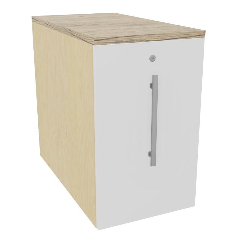 GUSTAVE CAISSON INDIVIDUEL H73,5 L43,2 P80 CM MELAMINE - CORPS  TOP  PORTE N8 MG R3