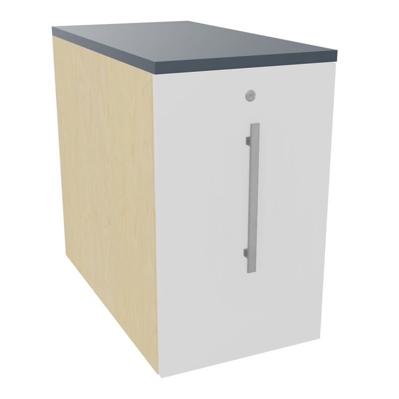 GUSTAVE CAISSON INDIVIDUEL H73,5 L43,2 P80 CM MELAMINE - CORPS  TOP  PORTE  N8 MG R6