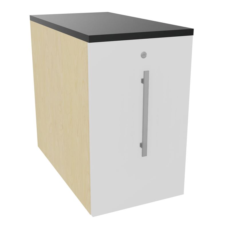 GUSTAVE CAISSON INDIVIDUEL H73,5 L43,2 P80 CM MELAMINE - CORPS  TOP  PORTE  N8 MG R9