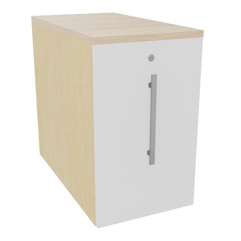 GUSTAVE CAISSON INDIVIDUEL H73,5 L43,2 P80 CM MELAMINE - CORPS  TOP  PORTE N8 MG RZ
