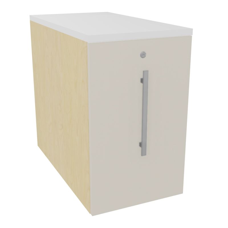GUSTAVE CAISSON INDIVIDUEL H73,5 L43,2 P80 CM MELAMINE - CORPS  TOP  PORTE N8 N5 MG
