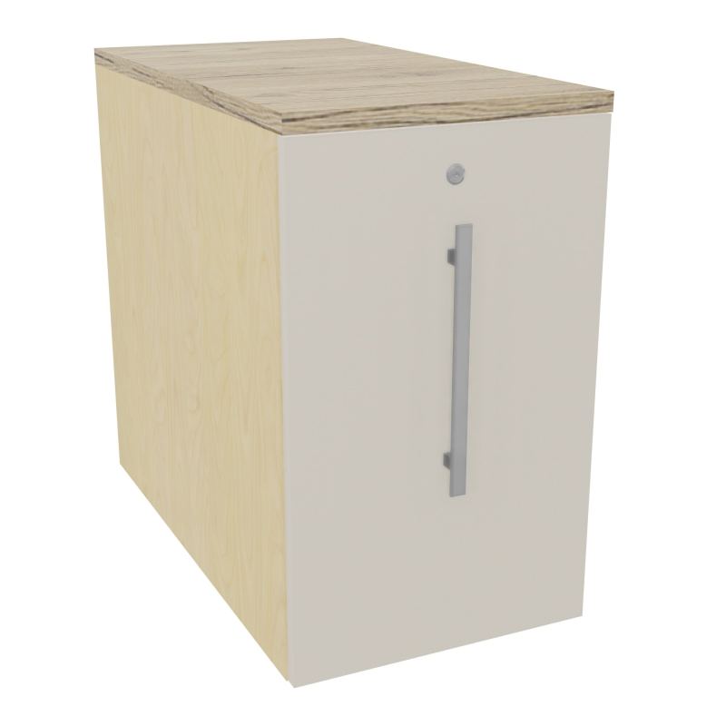 GUSTAVE CAISSON INDIVIDUEL H73,5 L43,2 P80 CM MELAMINE - CORPS  TOP  PORTE N8 N5 R3