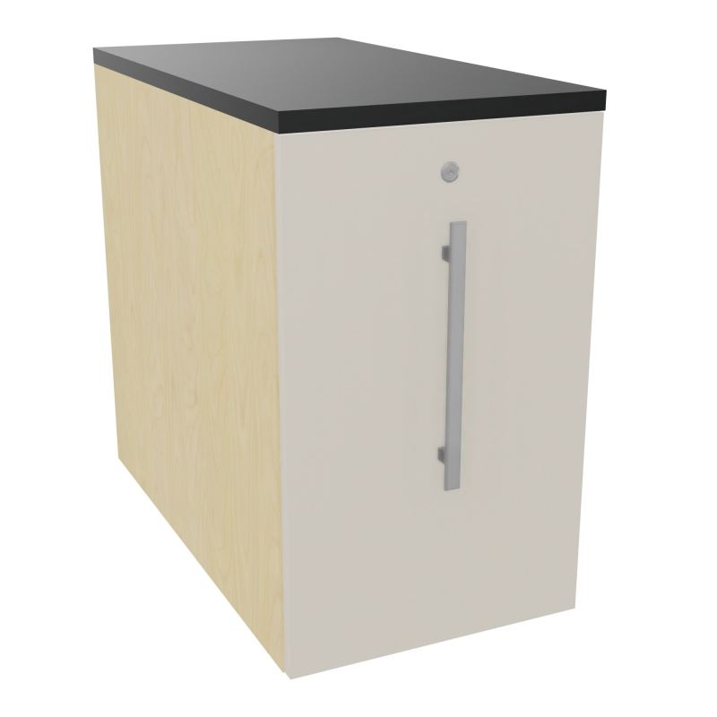 GUSTAVE CAISSON INDIVIDUEL H73,5 L43,2 P80 CM MELAMINE - CORPS  TOP  PORTE  N8 N5 R9