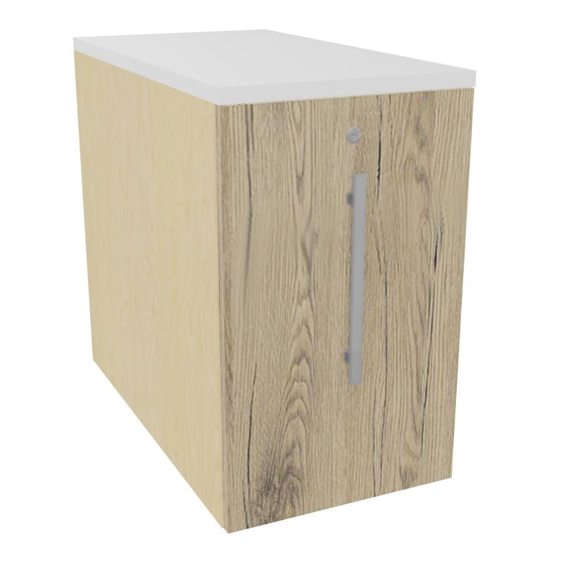 GUSTAVE CAISSON INDIVIDUEL H73,5 L43,2 P80 CM MELAMINE - CORPS  TOP  PORTE N8 R3 MG