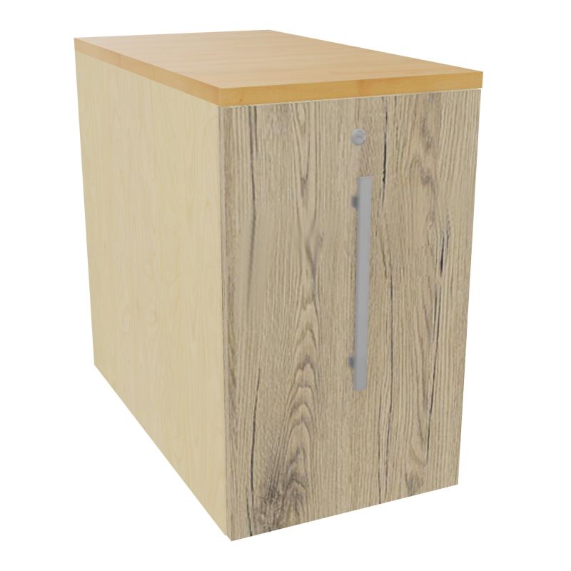 GUSTAVE CAISSON INDIVIDUEL H73,5 L43,2 P80 CM MELAMINE - CORPS  TOP  PORTE  N8 R3 R5