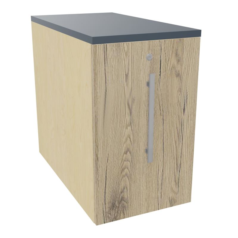 GUSTAVE CAISSON INDIVIDUEL H73,5 L43,2 P80 CM MELAMINE - CORPS  TOP  PORTE  N8 R3 R6