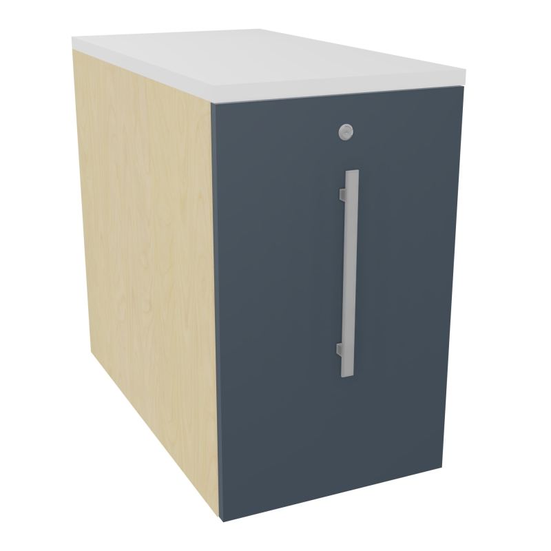 GUSTAVE CAISSON INDIVIDUEL H73,5 L43,2 P80 CM MELAMINE - CORPS  TOP  PORTE  N8 R6 MG