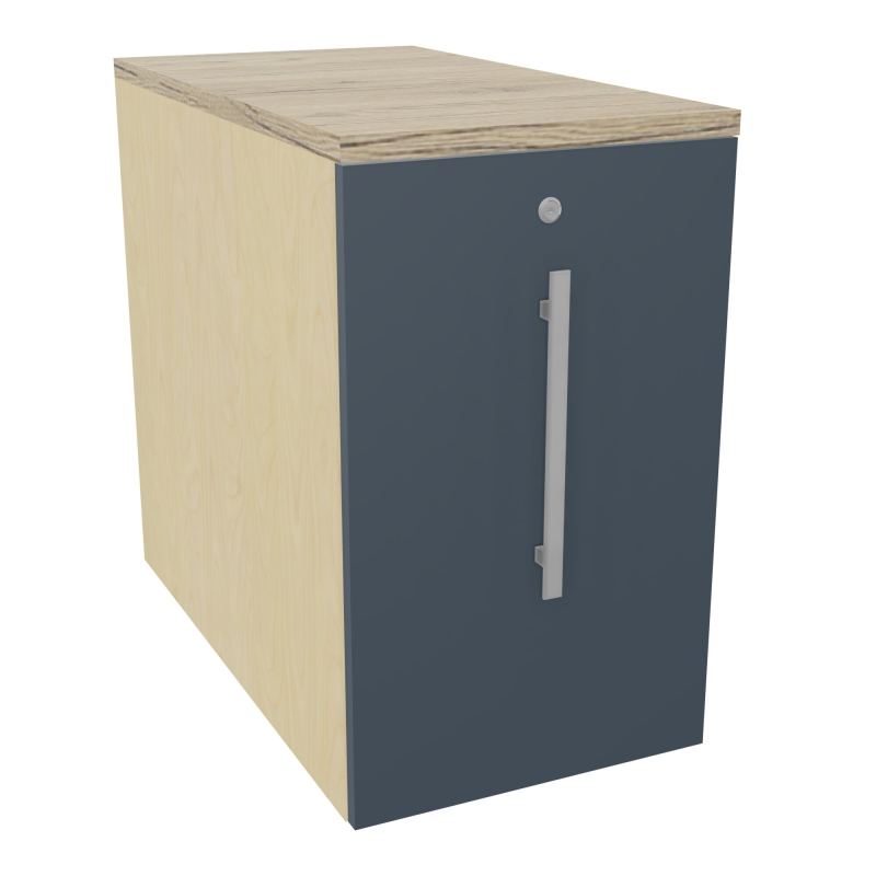 GUSTAVE CAISSON INDIVIDUEL H73,5 L43,2 P80 CM MELAMINE - CORPS  TOP  PORTE  N8 R6 R3
