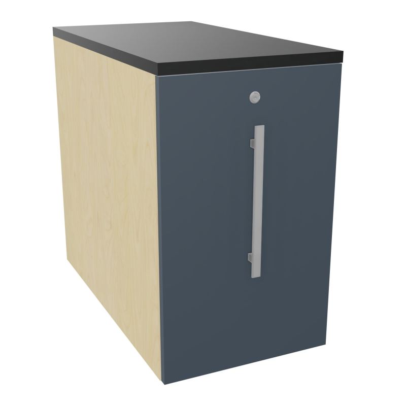 GUSTAVE CAISSON INDIVIDUEL H73,5 L43,2 P80 CM MELAMINE - CORPS  TOP  PORTE  N8 R6 R9
