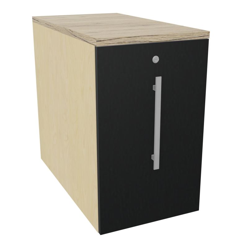GUSTAVE CAISSON INDIVIDUEL H73,5 L43,2 P80 CM MELAMINE - CORPS  TOP  PORTE  N8 R9 R3