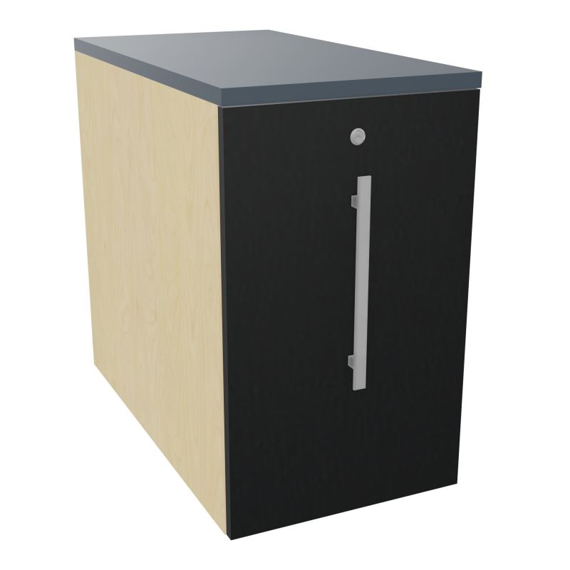 GUSTAVE CAISSON INDIVIDUEL H73,5 L43,2 P80 CM MELAMINE - CORPS  TOP  PORTE  N8 R9 R6