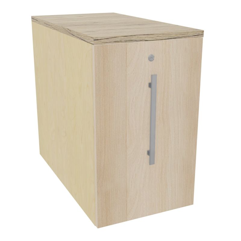 GUSTAVE CAISSON INDIVIDUEL H73,5 L43,2 P80 CM MELAMINE - CORPS  TOP  PORTE N8 RZ R3
