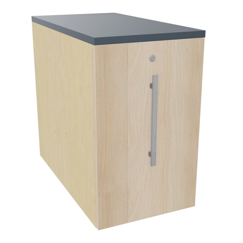 GUSTAVE CAISSON INDIVIDUEL H73,5 L43,2 P80 CM MELAMINE - CORPS  TOP  PORTE  N8 RZ R6