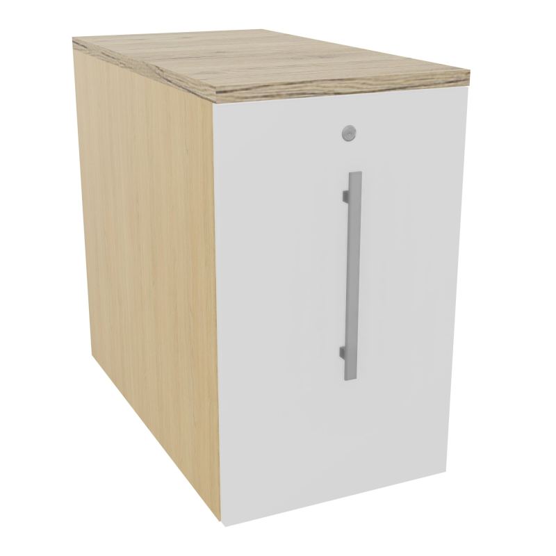 GUSTAVE CAISSON INDIVIDUEL H73,5 L43,2 P80 CM MELAMINE - CORPS  TOP  PORTE  R1 MG R3