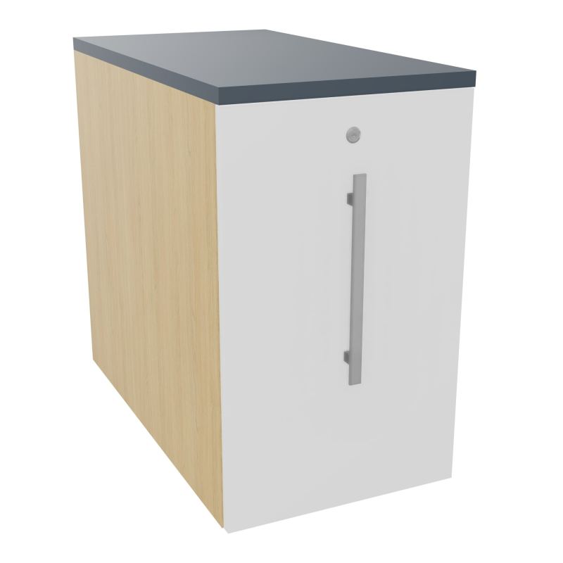GUSTAVE CAISSON INDIVIDUEL H73,5 L43,2 P80 CM MELAMINE - CORPS  TOP  PORTE  R1 MG R6