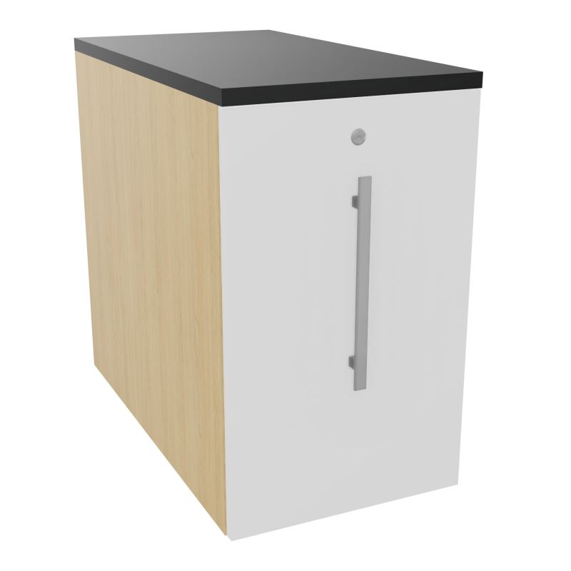 GUSTAVE CAISSON INDIVIDUEL H73,5 L43,2 P80 CM MELAMINE - CORPS  TOP  PORTE  R1 MG R9