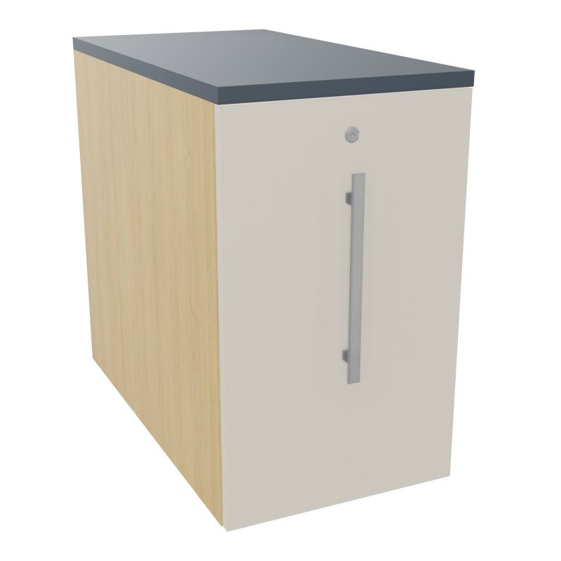 GUSTAVE CAISSON INDIVIDUEL H73,5 L43,2 P80 CM MELAMINE - CORPS  TOP  PORTE  R1 N5 R6
