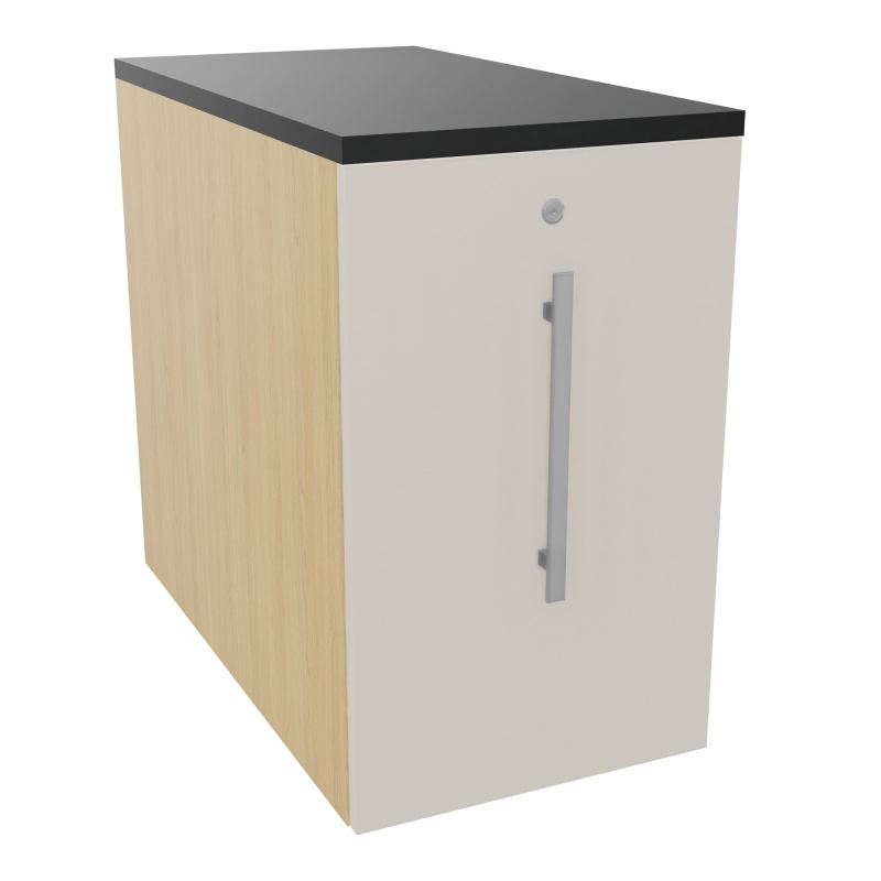 GUSTAVE CAISSON INDIVIDUEL H73,5 L43,2 P80 CM MELAMINE - CORPS  TOP  PORTE  R1 N5 R9