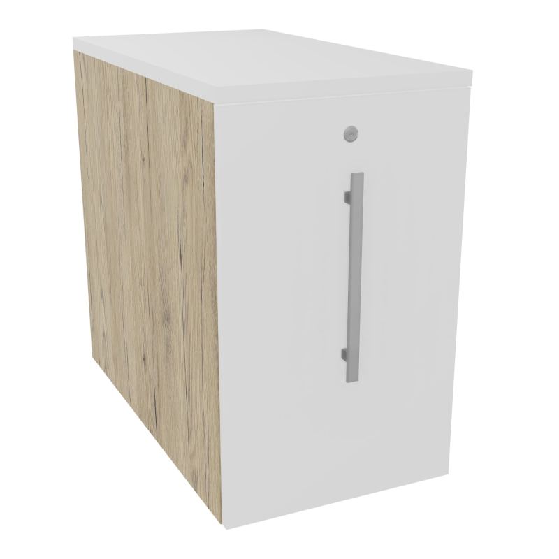 GUSTAVE CAISSON INDIVIDUEL H73,5 L43,2 P80 CM MELAMINE - CORPS TOP PORTE R3 MG MG