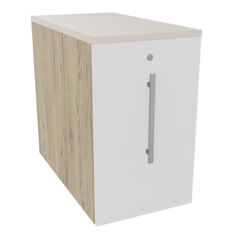 GUSTAVE CAISSON INDIVIDUEL H73,5 L43,2 P80 CM MELAMINE - CORPS  TOP  PORTE R3 MG N5