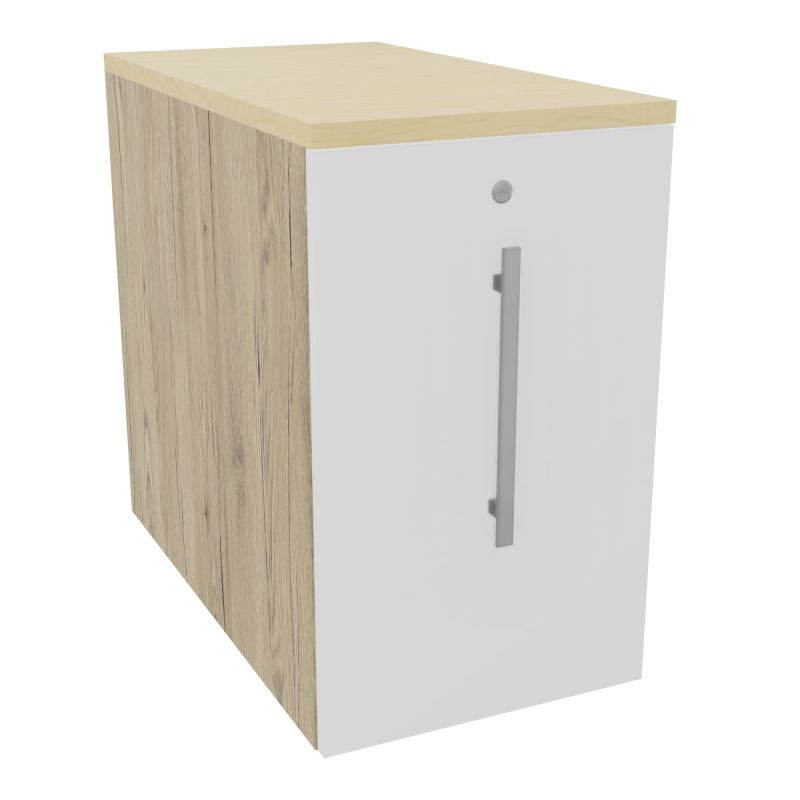 GUSTAVE CAISSON INDIVIDUEL H73,5 L43,2 P80 CM MELAMINE - CORPS  TOP  PORTE R3 MG N8