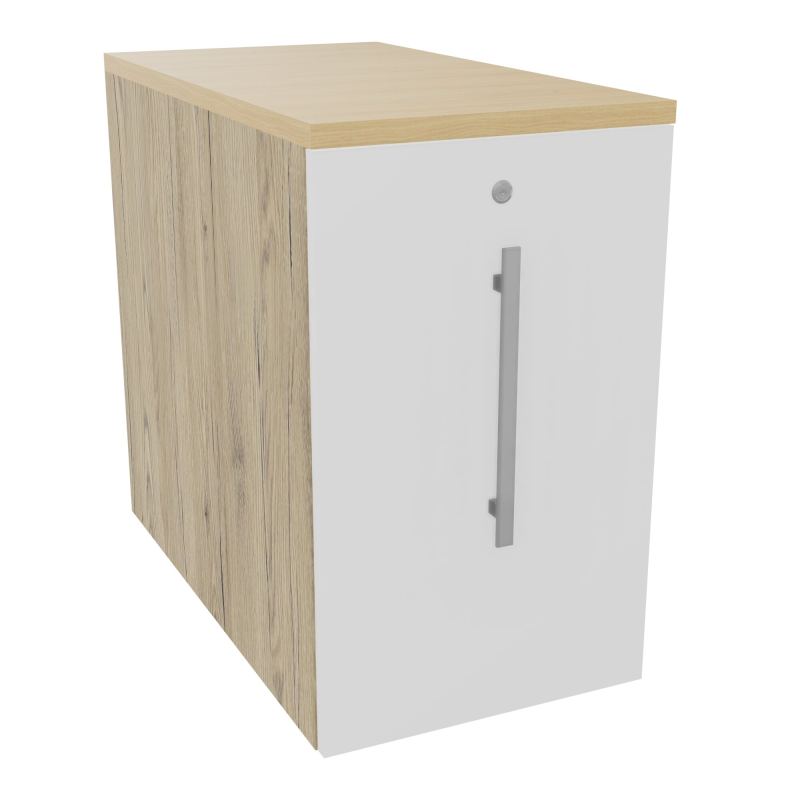 GUSTAVE CAISSON INDIVIDUEL H73,5 L43,2 P80 CM MELAMINE - CORPS  TOP  PORTE  R3 MG R1