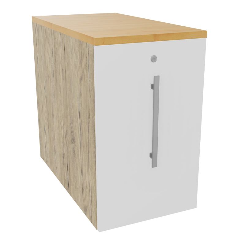 GUSTAVE CAISSON INDIVIDUEL H73,5 L43,2 P80 CM MELAMINE - CORPS  TOP  PORTE  R3 MG R5