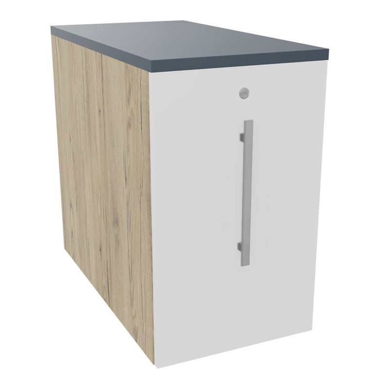 GUSTAVE CAISSON INDIVIDUEL H73,5 L43,2 P80 CM MELAMINE - CORPS  TOP  PORTE  R3 MG R6