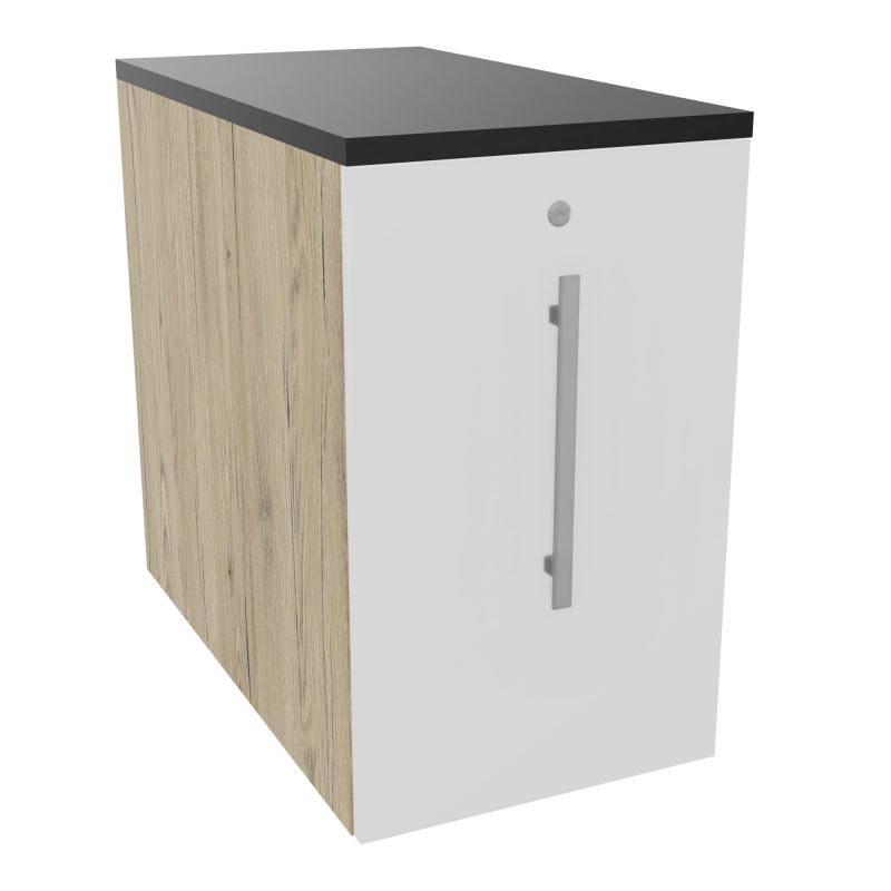 GUSTAVE CAISSON INDIVIDUEL H73,5 L43,2 P80 CM MELAMINE - CORPS  TOP  PORTE  R3 MG R9