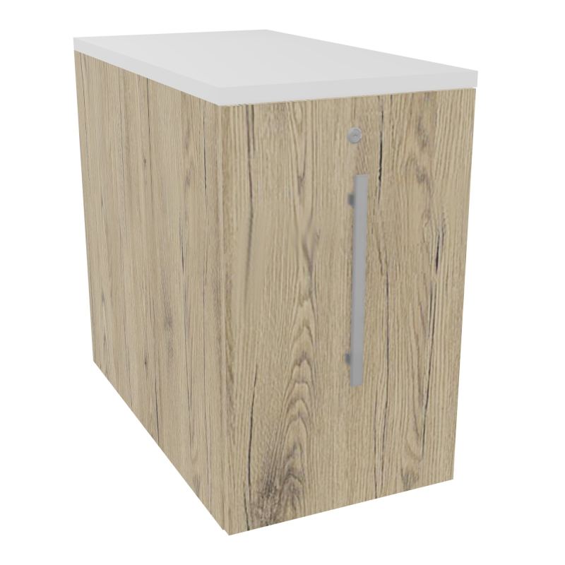 GUSTAVE CAISSON INDIVIDUEL H73,5 L43,2 P80 CM MELAMINE - CORPS TOP PORTE R3 R3 MG