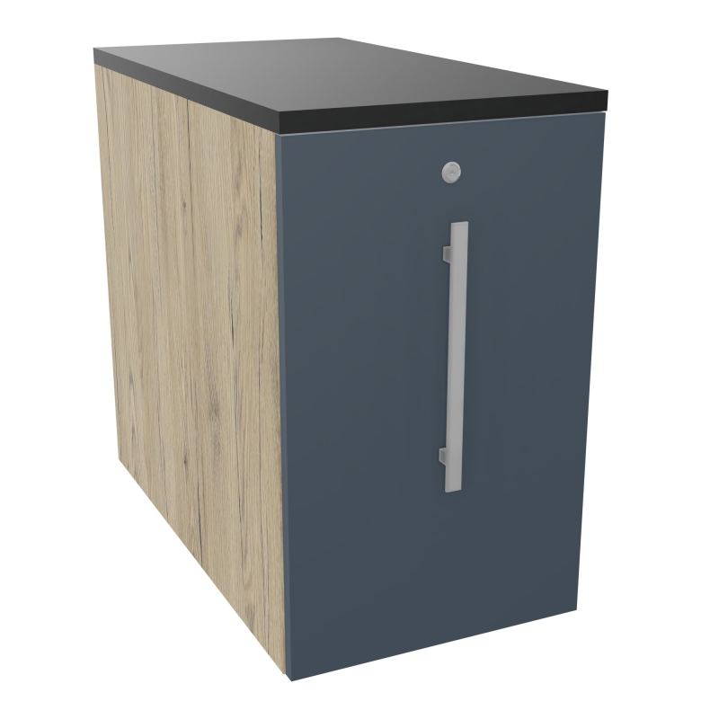 GUSTAVE CAISSON INDIVIDUEL H73,5 L43,2 P80 CM MELAMINE - CORPS  TOP  PORTE  R3 R6 R9