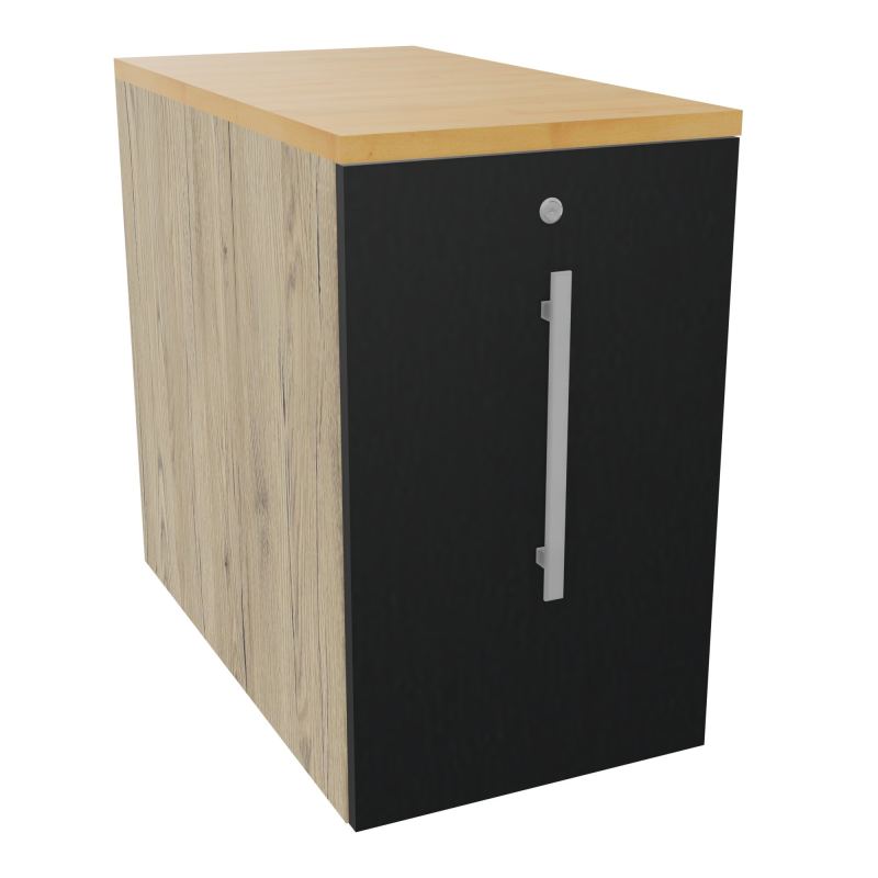 GUSTAVE CAISSON INDIVIDUEL H73,5 L43,2 P80 CM MELAMINE - CORPS  TOP  PORTE  R3 R9 R5