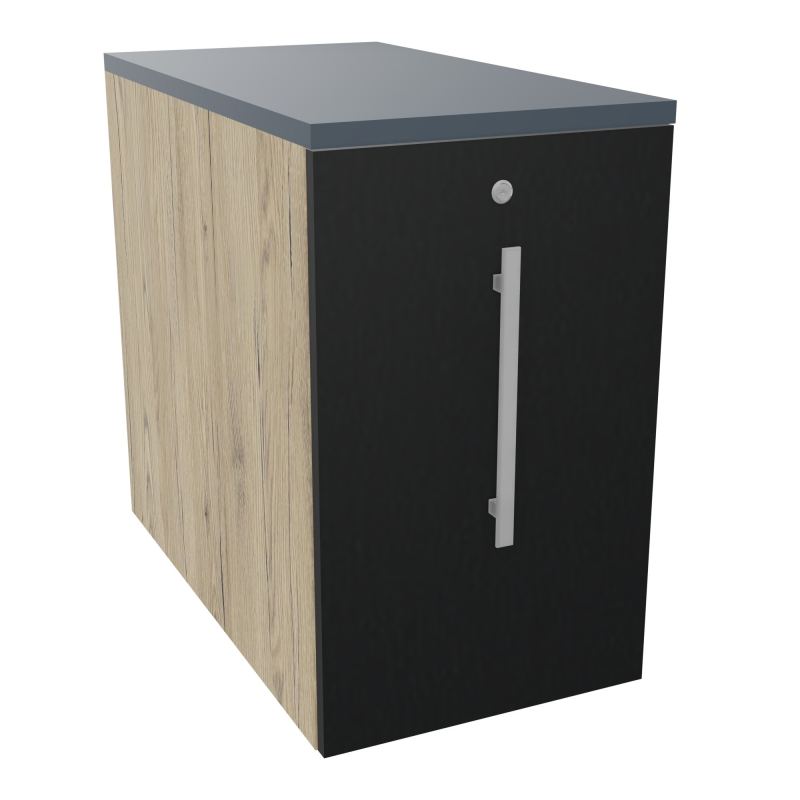 GUSTAVE CAISSON INDIVIDUEL H73,5 L43,2 P80 CM MELAMINE - CORPS  TOP  PORTE  R3 R9 R6