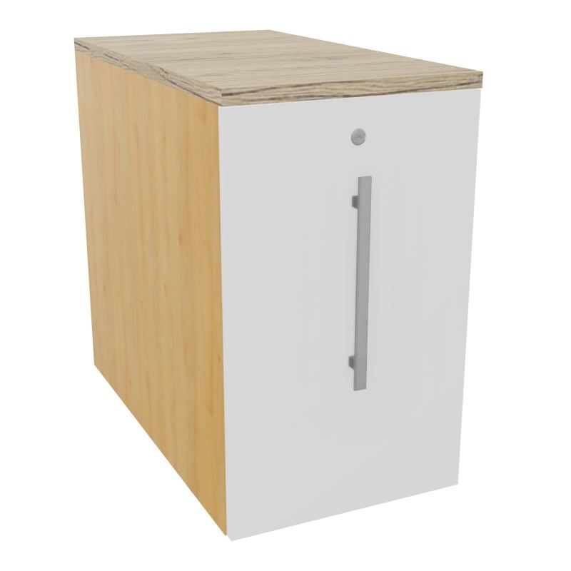 GUSTAVE CAISSON INDIVIDUEL H73,5 L43,2 P80 CM MELAMINE - CORPS  TOP  PORTE  R5 MG R3