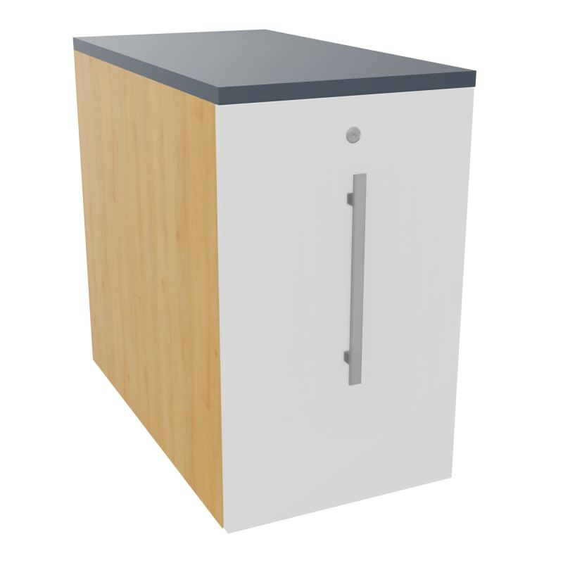 GUSTAVE CAISSON INDIVIDUEL H73,5 L43,2 P80 CM MELAMINE - CORPS  TOP  PORTE  R5 MG R6