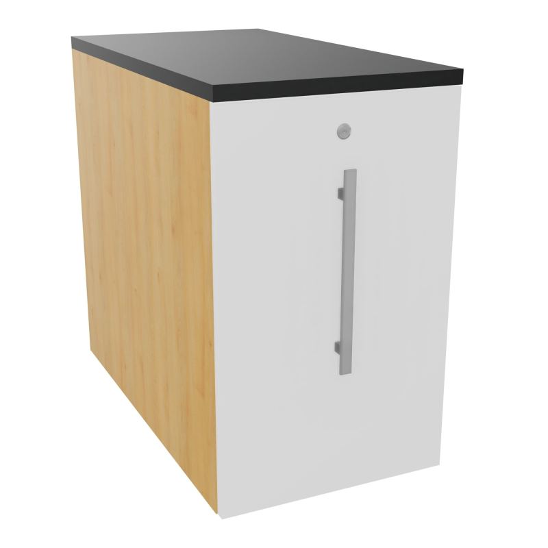 GUSTAVE CAISSON INDIVIDUEL H73,5 L43,2 P80 CM MELAMINE - CORPS  TOP  PORTE  R5 MG R9