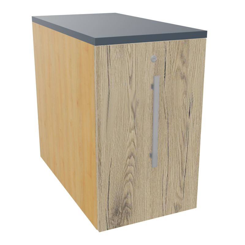 GUSTAVE CAISSON INDIVIDUEL H73,5 L43,2 P80 CM MELAMINE - CORPS  TOP  PORTE  R5 R3 R6