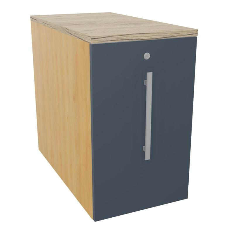GUSTAVE CAISSON INDIVIDUEL H73,5 L43,2 P80 CM MELAMINE - CORPS  TOP  PORTE  R5 R6 R3