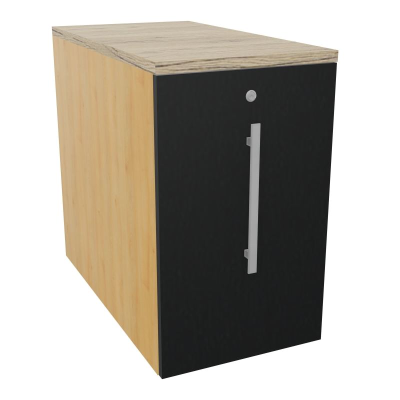 GUSTAVE CAISSON INDIVIDUEL H73,5 L43,2 P80 CM MELAMINE - CORPS  TOP  PORTE  R5 R9 R3