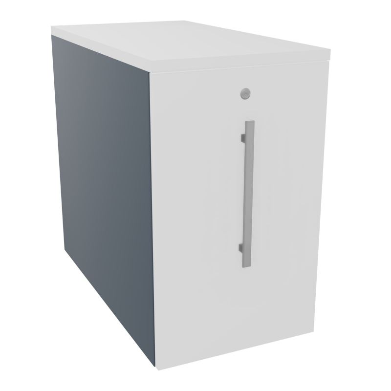 GUSTAVE CAISSON INDIVIDUEL H73,5 L43,2 P80 CM MELAMINE - CORPS  TOP  PORTE  R6 MG MG