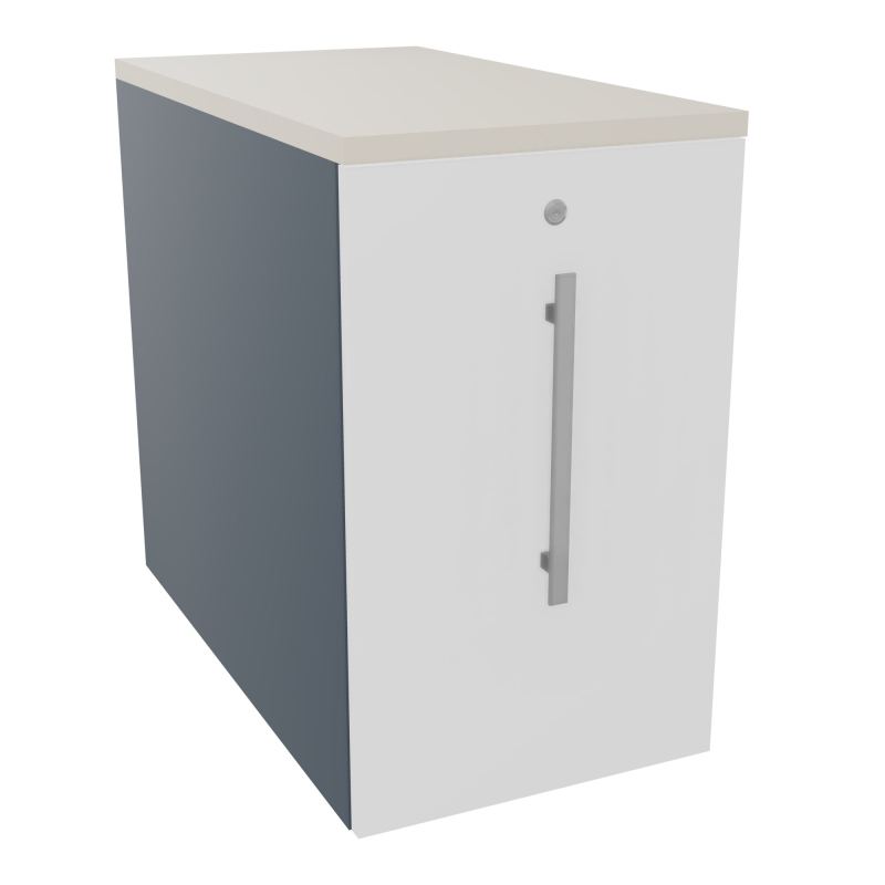 GUSTAVE CAISSON INDIVIDUEL H73,5 L43,2 P80 CM MELAMINE - CORPS  TOP  PORTE  R6 MG N5