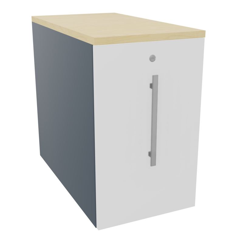 GUSTAVE CAISSON INDIVIDUEL H73,5 L43,2 P80 CM MELAMINE - CORPS  TOP  PORTE  R6 MG N8