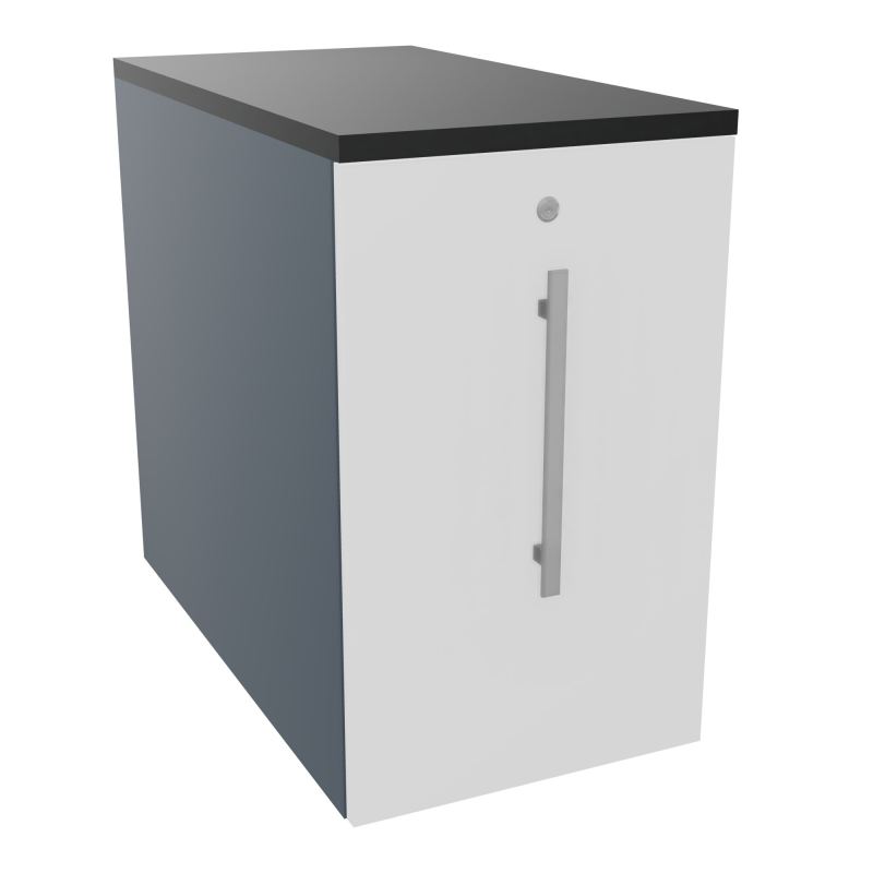 GUSTAVE CAISSON INDIVIDUEL H73,5 L43,2 P80 CM MELAMINE - CORPS  TOP  PORTE  R6 MG R9